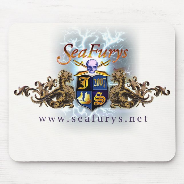 SeaFurys Shield (White) Mousepad (Front)