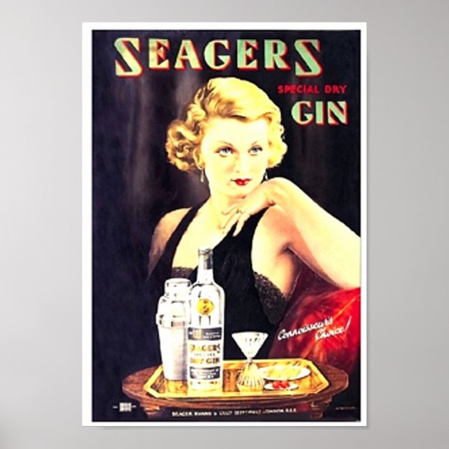 Seager's Gin Poster (Front)