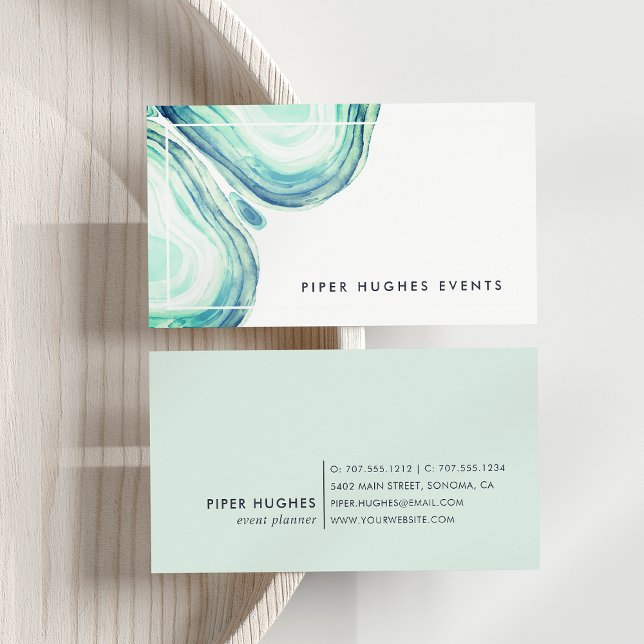 Seaglass Geode Business Card (Creator Uploaded)