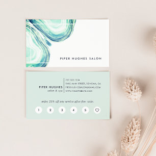 Seaglass Geode   Loyalty Card