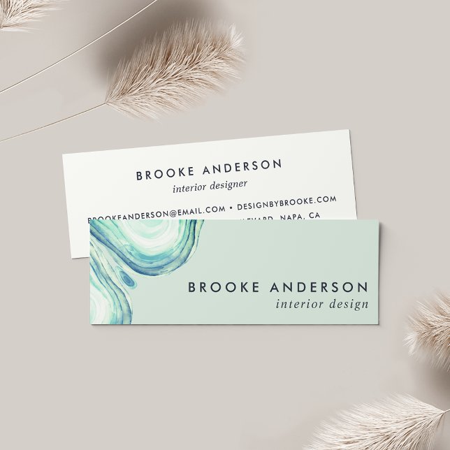 Seaglass Geode Mini Business Card (Creator Uploaded)