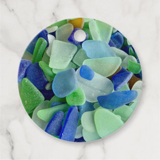 Seaglass gift tag - set of 12