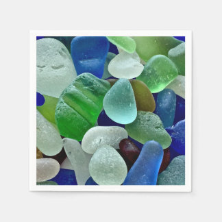 Seaglass paper napkins