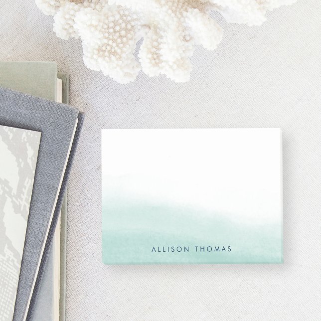 Seaglass Tides Personalised Post-it Notes (Creator Uploaded)