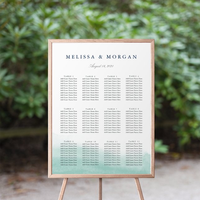 Seaglass Tides Wedding Seating Chart (Creator Uploaded)