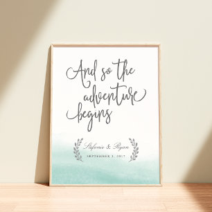 Seaglass Tides Wedding Welcome Sign