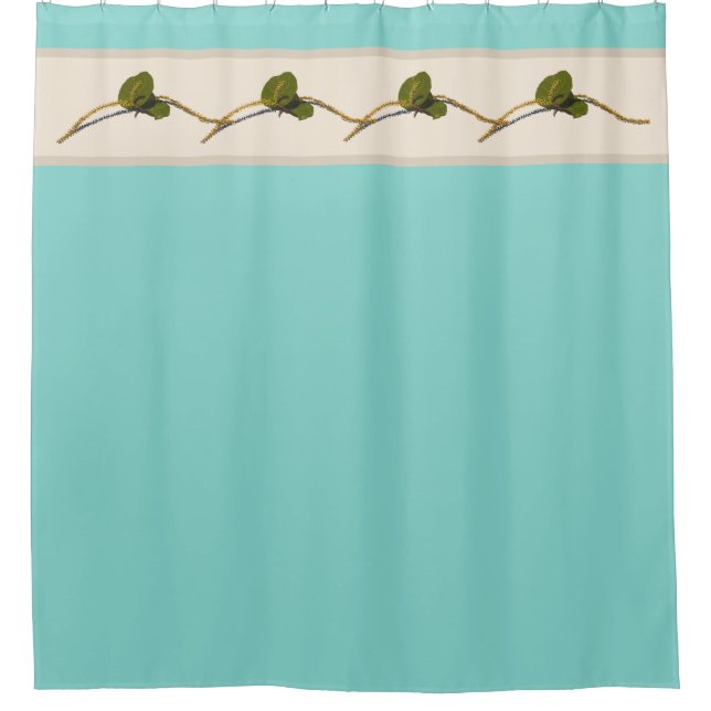 Seagrape Blooms- Gulf Shower Curtain (Front)