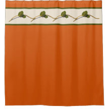 Seagrape Blooms- Sienna Shower Curtain