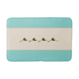 Seagrape Blooms Stripe- Gulf- Bath Mat