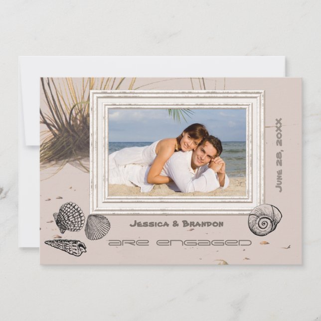 Seagrass Photo Announcement/Invitation Invitation (Front)