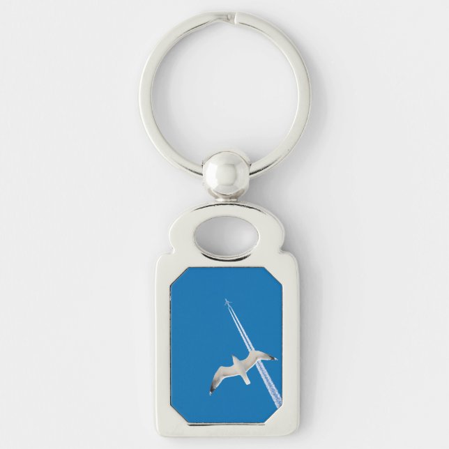 Seagull and aeroplane key ring (Front)