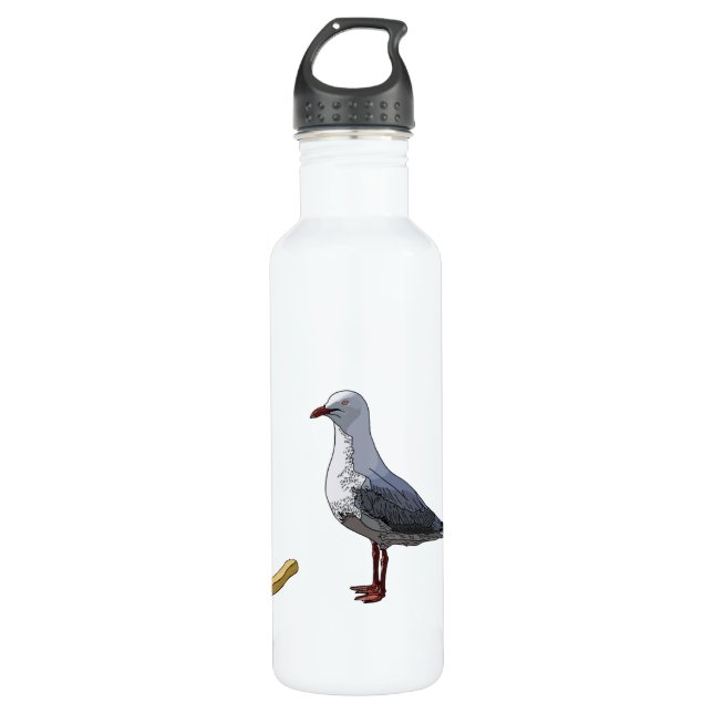Seagull and Chip Water Bottle (Front)