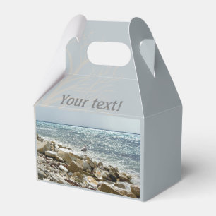 Seagull and sea favour box