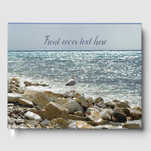Seagull and sea guest book