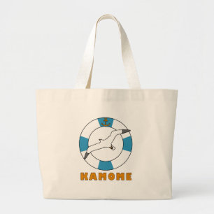 Seagull and Swim Ring Large Tote Bag