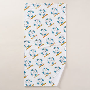 Seagull and Swim Ring Light Blue Bath Towel Set