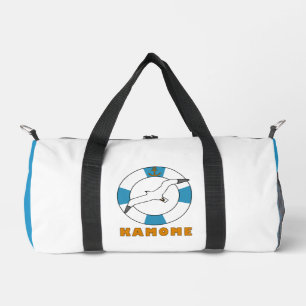Seagull and Swim Ring Light Blue  Duffle Bag