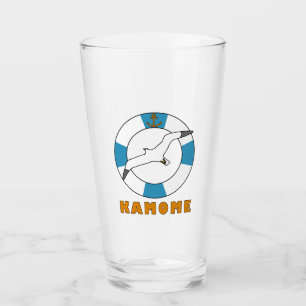 Seagull and Swim Ring Light Blue Glass