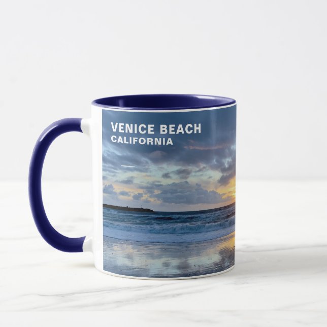 Seagull At Sunset - Venice Beach, CA Mug (Left)