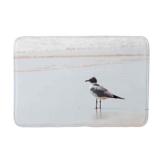 Seagull at the Beach Bath Mat (Front)