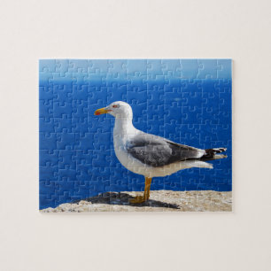 Seagull at the Beach Jigsaw Puzzle