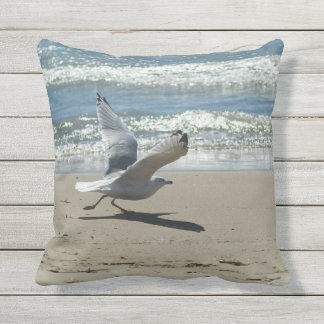 Seagull beach cushion
