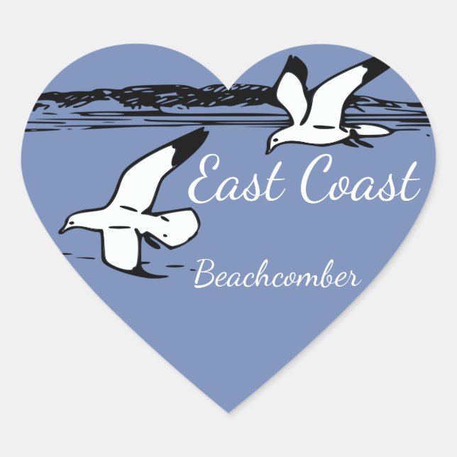 Seagull Beach East Coast Beachcomber sticker (Front)