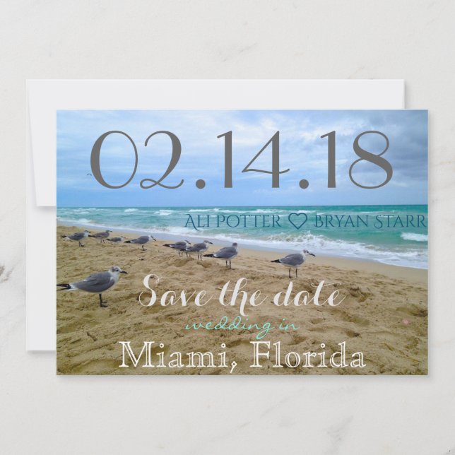 Seagull Beach Save the Date (Front)