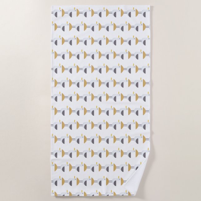 seagull beach towel (Front)