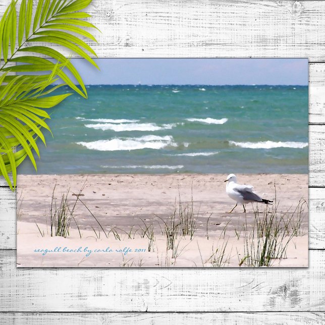 Seagull Beach Watercolor Print (Creator Uploaded)