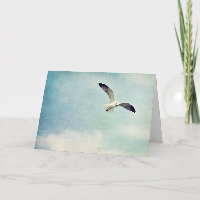 Seagull Blank Greeting Card (Front)