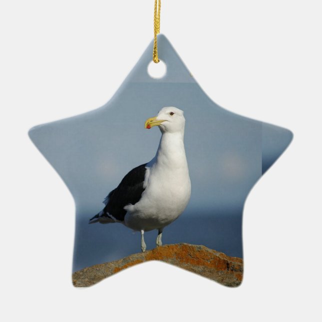 Seagull Ceramic Ornament (Front)