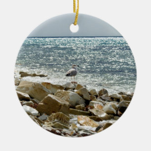 Seagull Ceramic Ornament