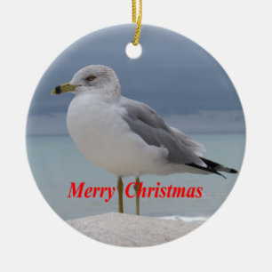 Seagull Ceramic Ornament