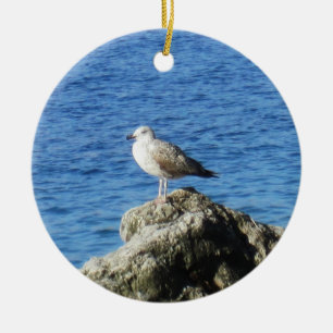 Seagull Ceramic Ornament