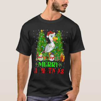 Seagull Christmas Tree Lights Holiday Santa Seagul T-Shirt