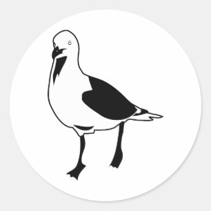 Seagull Classic Round Sticker
