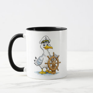 Seagull Comic Ship Captain Mug