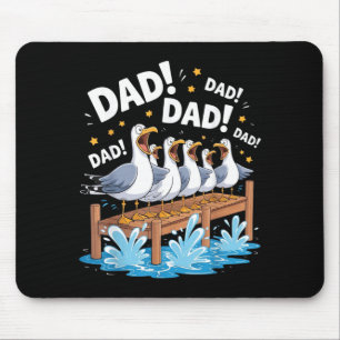 Seagull Dad Funny Dad Humour Ocean Life Fathers Da Mouse Pad