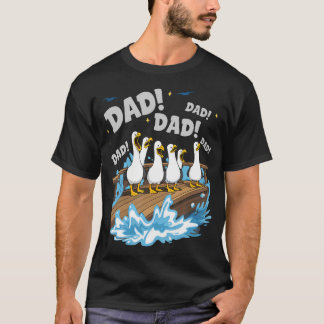 Seagull Dad Funny Dad Humour Ocean T-Shirt