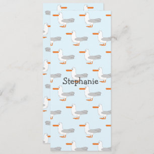 Seagull  Design Personalised Bookmark Invitation