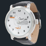 Seagull Design Personalised Watch<br><div class="desc">Wrist watch seagull design. You can customise this watch with any text of your choice. Should you require any help with customising then contact us through the message link on this page. Seagull wrist watch</div>
