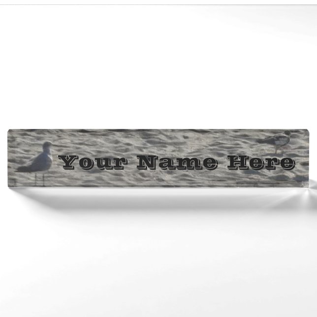 Seagull Desk Name Plate (Front)