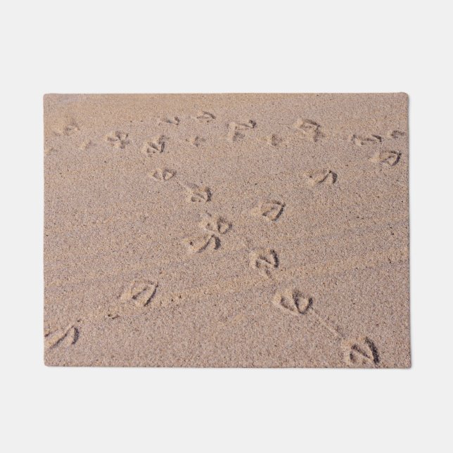 Seagull footprints in the sand doormat (Front)
