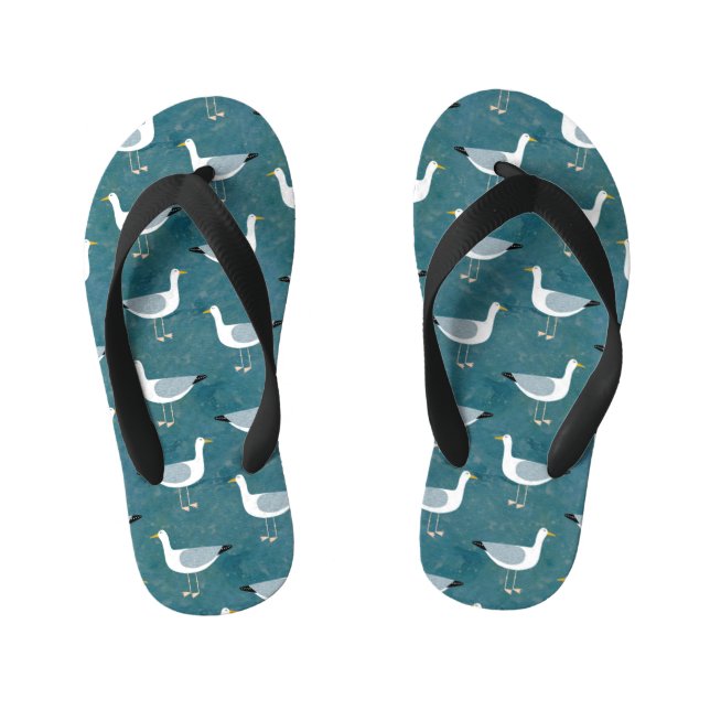 Seagull Green Kid's Thongs (Footbed)