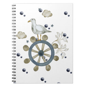 Seagull Hitching A Ride Notebook