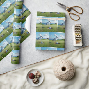 Seagull Hole-In-One Golf Ball Wrapping Paper