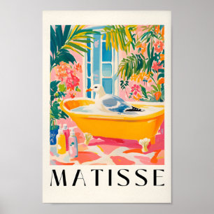 Seagull In Bathtub, Funny Bathroom Wall Art, Bird  Poster