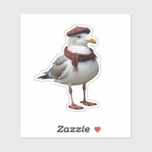 seagull in Scottish Disguise – tartan seagull