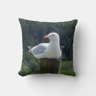 Seagull Laying Down Cushion